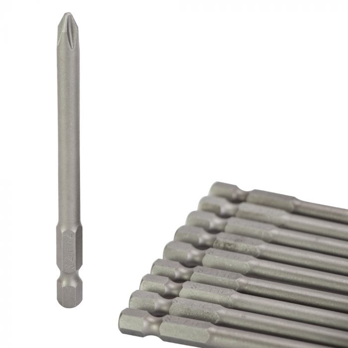 Набір біт PН2×90мм 1/4" 10шт S2 (блістер) SIGMA (4010241)