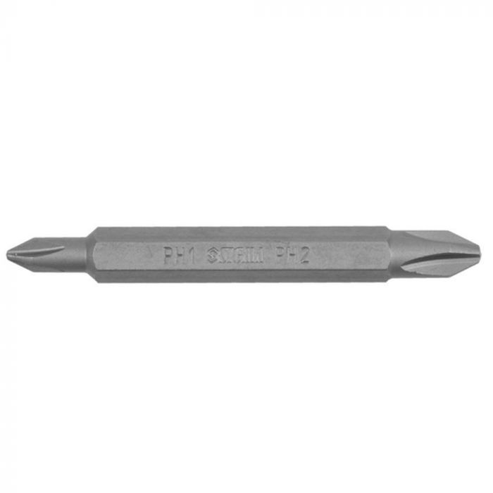 Набір біт двосторонніх PН1-PН2×65мм 1/4" 10шт S2 Chrome (стрічка) SIGMA (4011151)