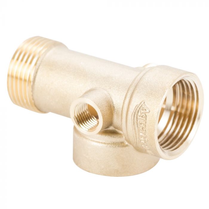 З'єднувач п'яти вивідний 80мм 1"м×1"F×1"F×1/4"M×1/4" F∠180° AQUATICA (779599)