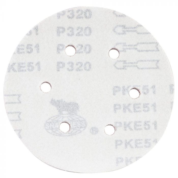 Шліфувальний круг 6 отворів Ø150мм P320 (10шт) SIGMA (9122331)